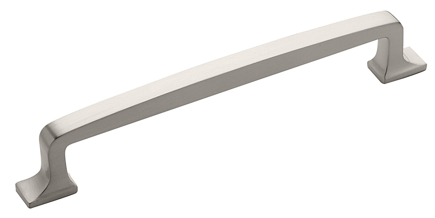 Amerock Westerly Pull - 6-5/16 inch (160mm) CTC - Satin Nickel