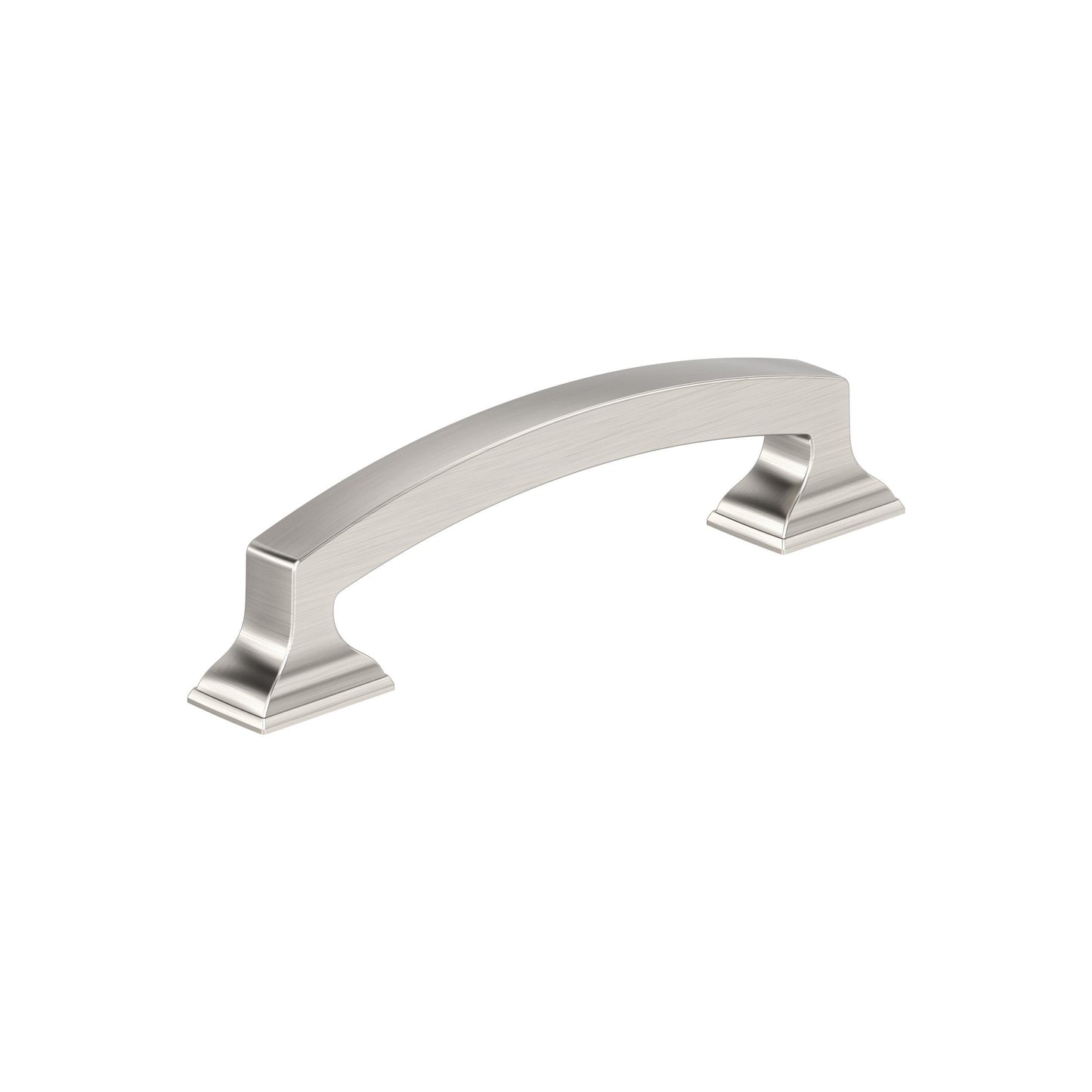Amerock Incisive Pull - 3-3/4 inch (96mm) CTC - Satin Nickel