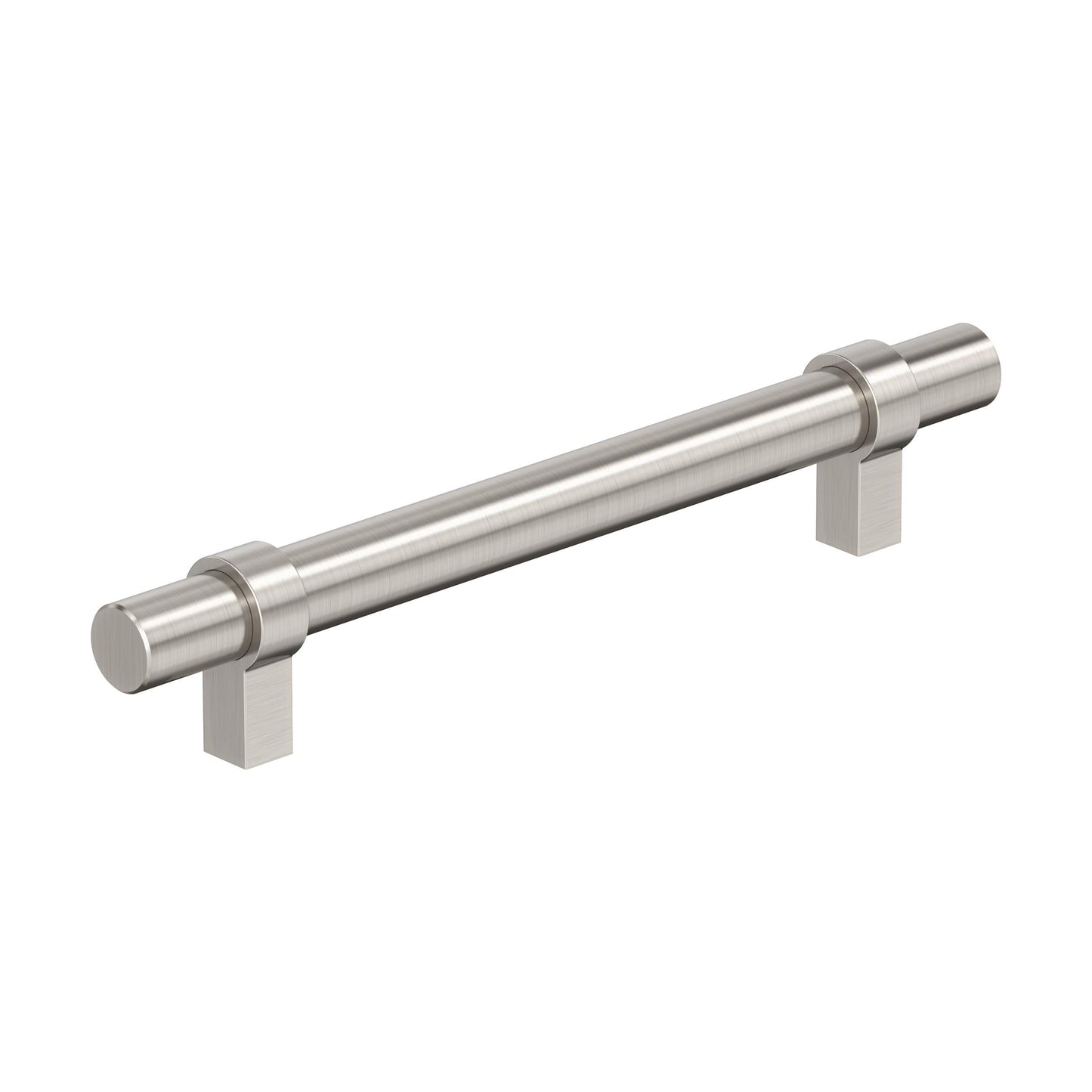 Amerock Central Pull - 5-1/16 inch (128mm) CTC - Satin Nickel