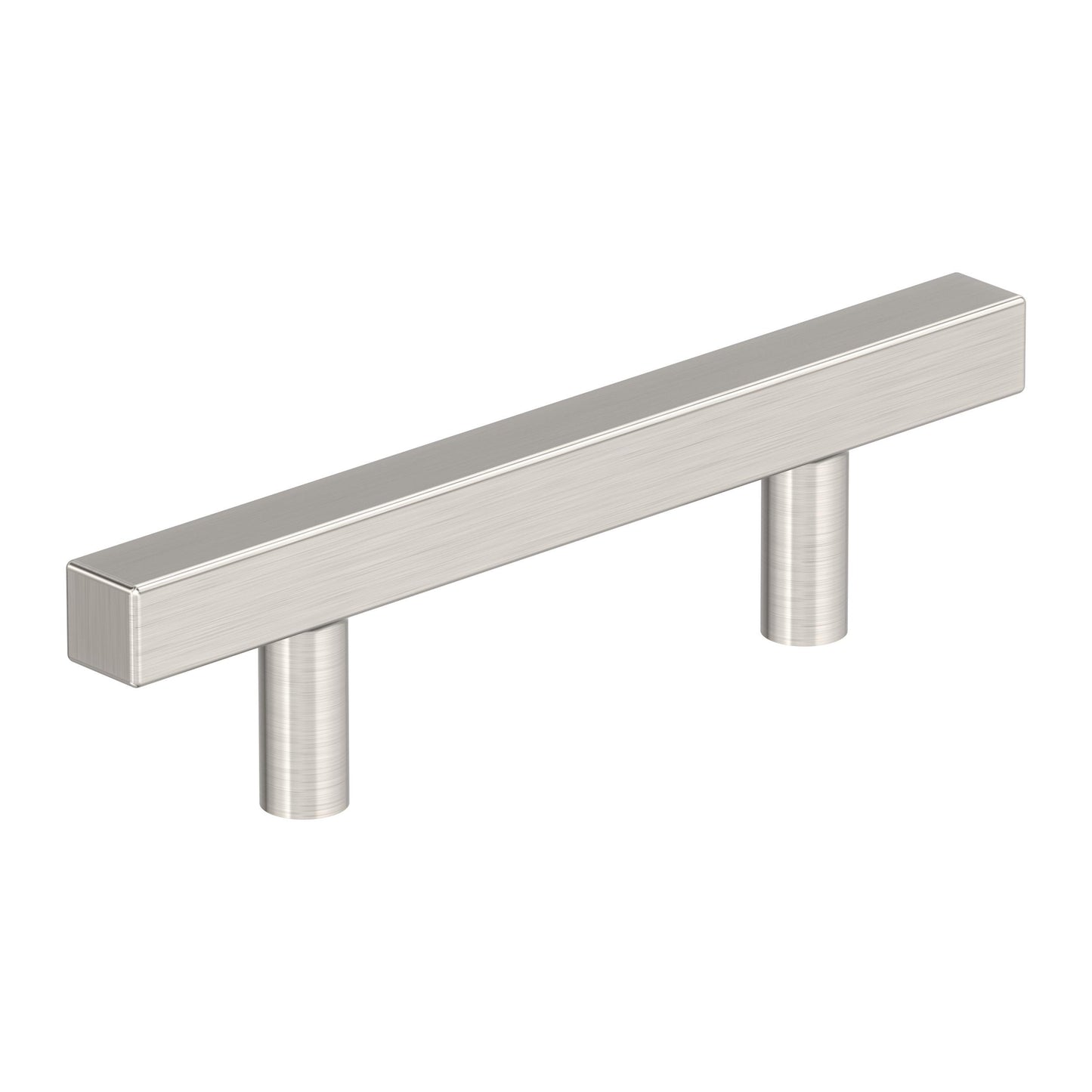 Amerock Bar Pulls Square Pull - 3 inch (76mm) CTC - Satin Nickel