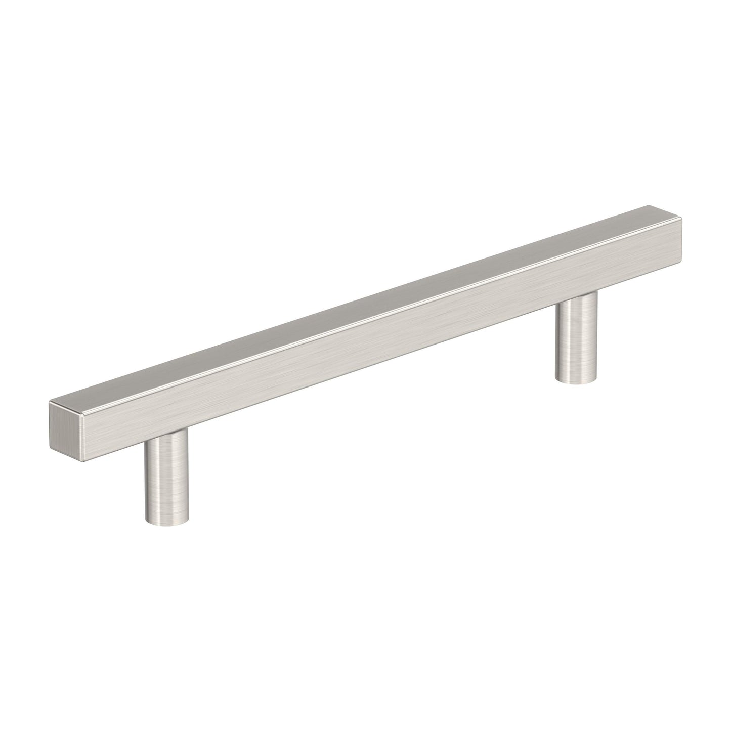 Amerock Bar Pulls Square Pull - 5-1/16 inch (128mm) CTC - Satin Nickel