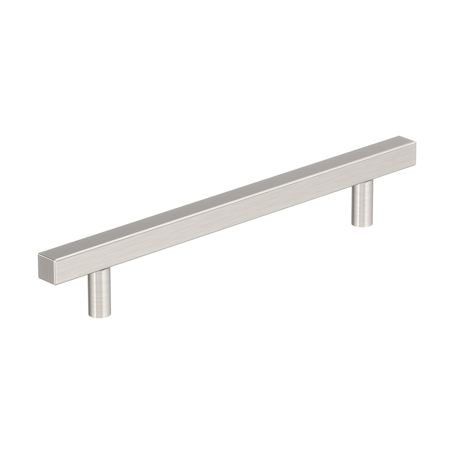Amerock Bar Pulls Square Pull - 6-5/16 inch (160mm) CTC - Satin Nickel