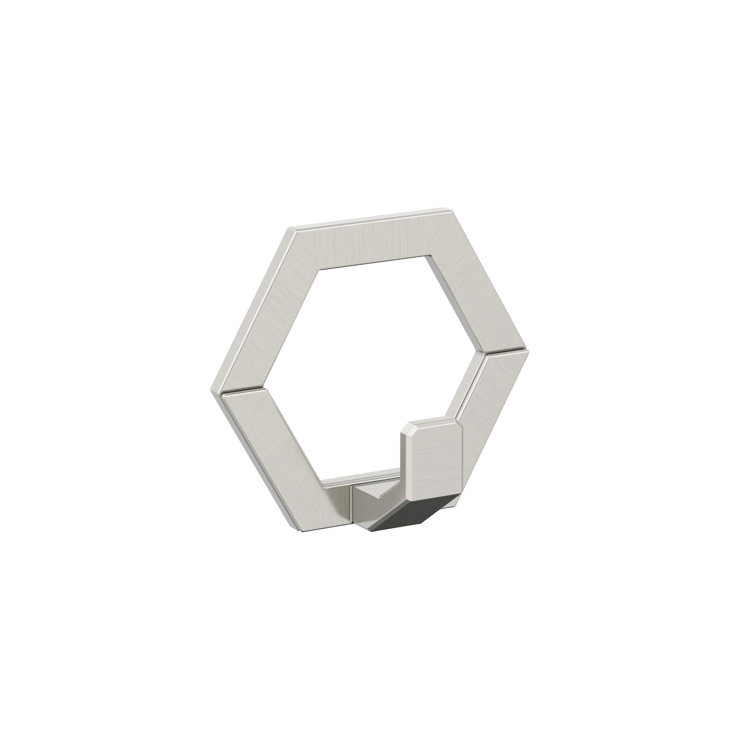 Amerock Prismo Decorative Hook - Single Prong - Satin Nickel
