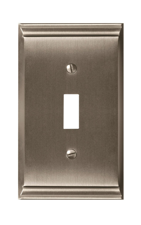 Amerock Candler Wall Plate - 1 Toggle - Satin Nickel