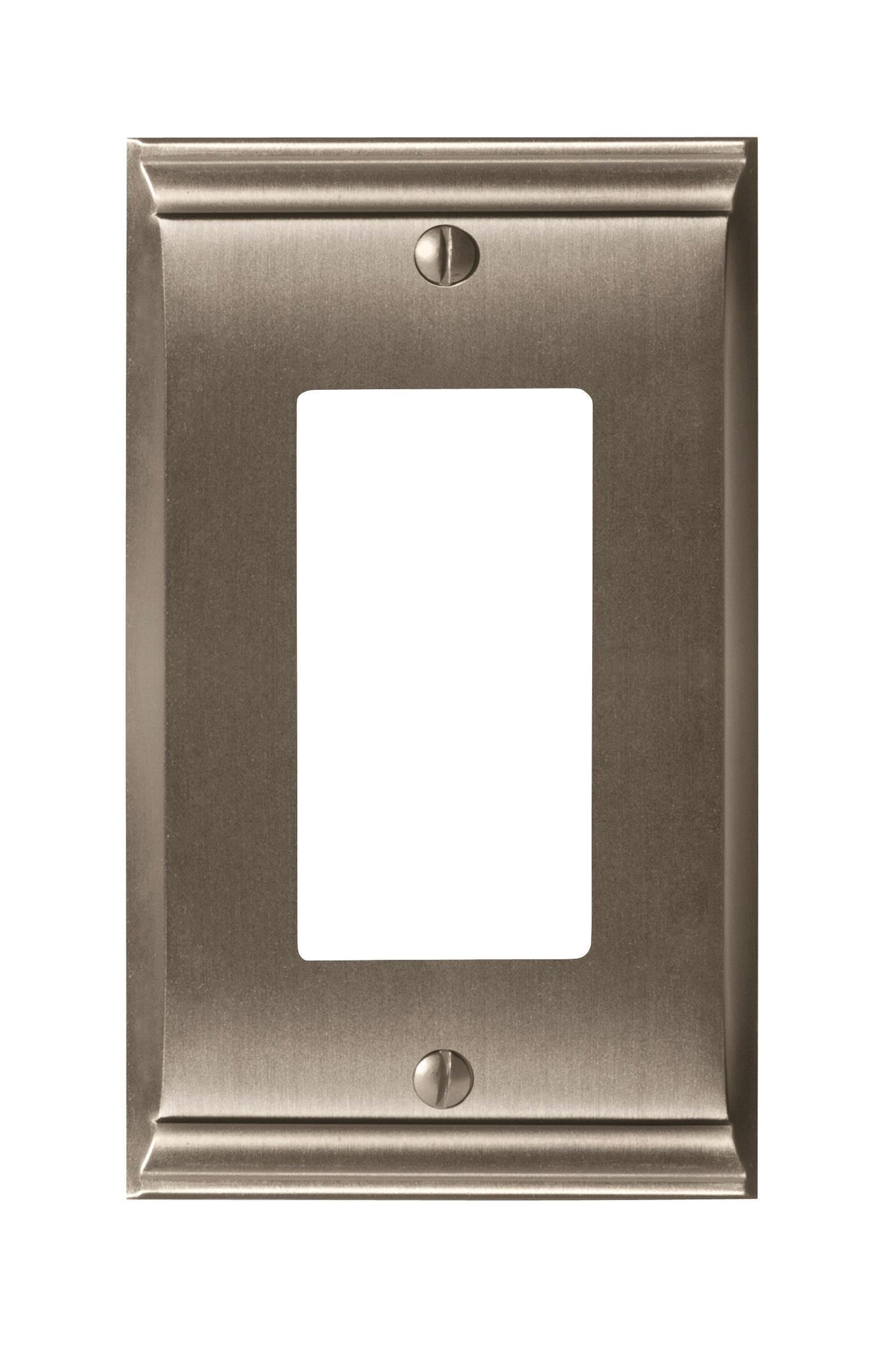 Amerock Candler Wall Plate - 1 Rocker - Satin Nickel