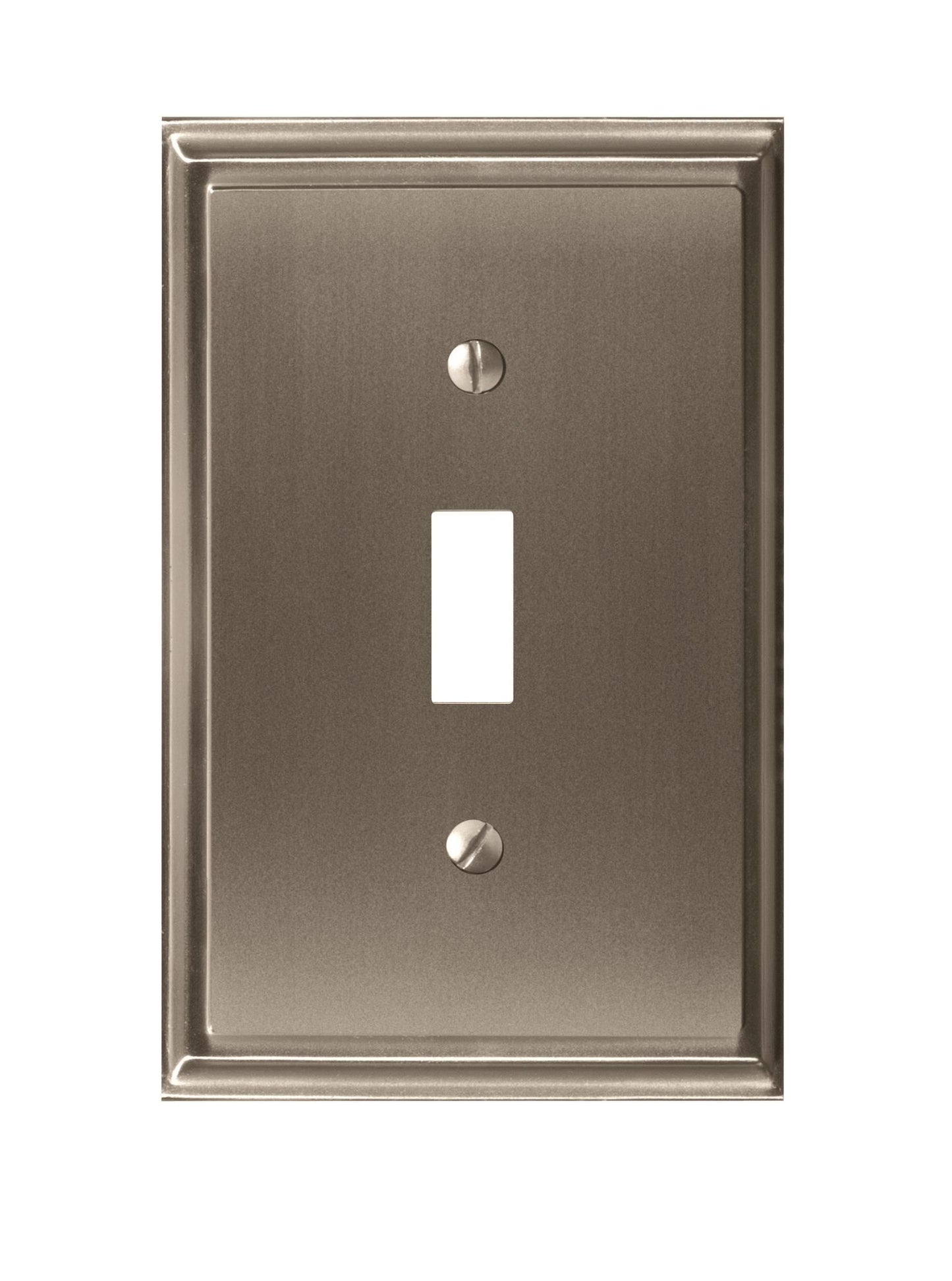 Amerock Mulholland Wall Plate - 1 Toggle - Satin Nickel