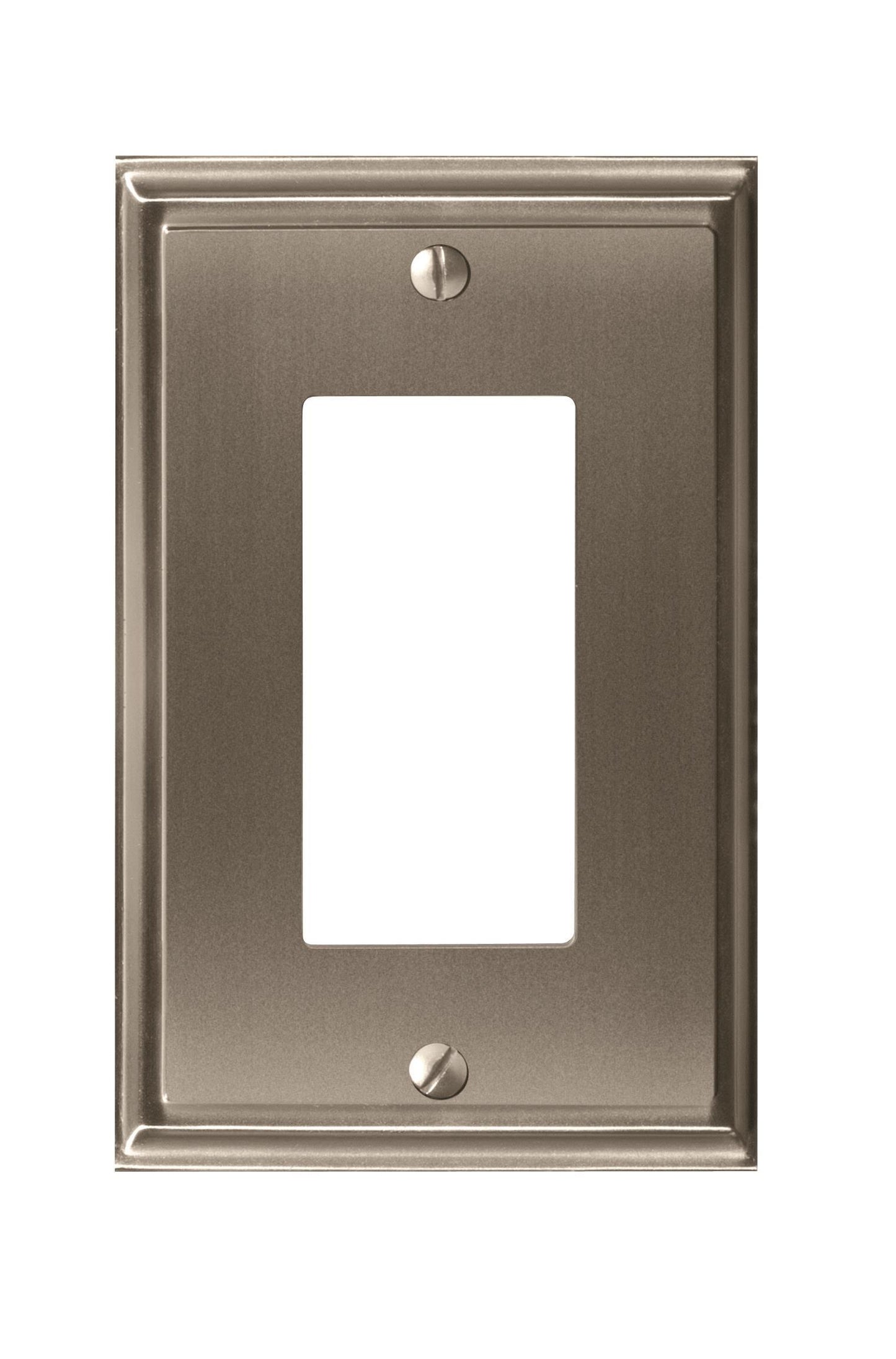 Amerock Mulholland Wall Plate - 1 Rocker - Satin Nickel