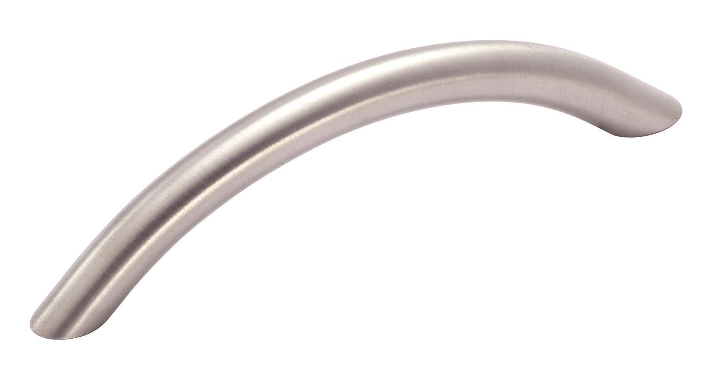 Amerock Stainless Steel Pull - 3-3/4 inch (96mm) CTC - Stainless Steel