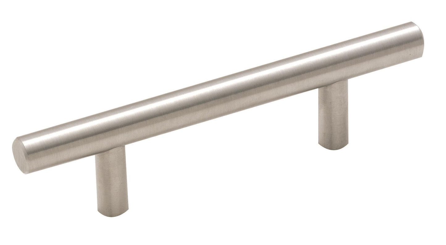 Amerock Bar Pulls Pull - 3 inch (76mm) CTC - Sterling Nickel