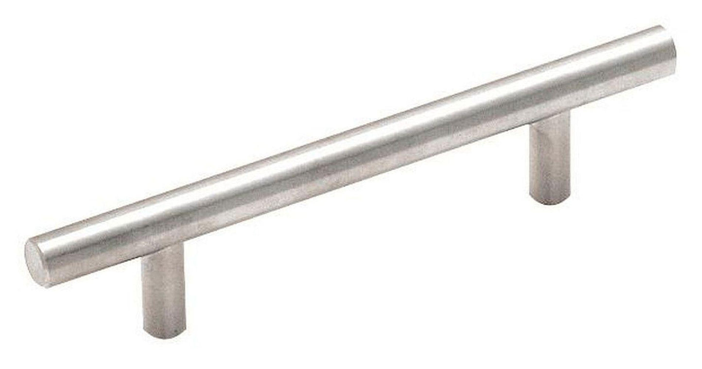 Amerock Bar Pulls Pull - 3-3/4 inch (96mm) CTC - Sterling Nickel