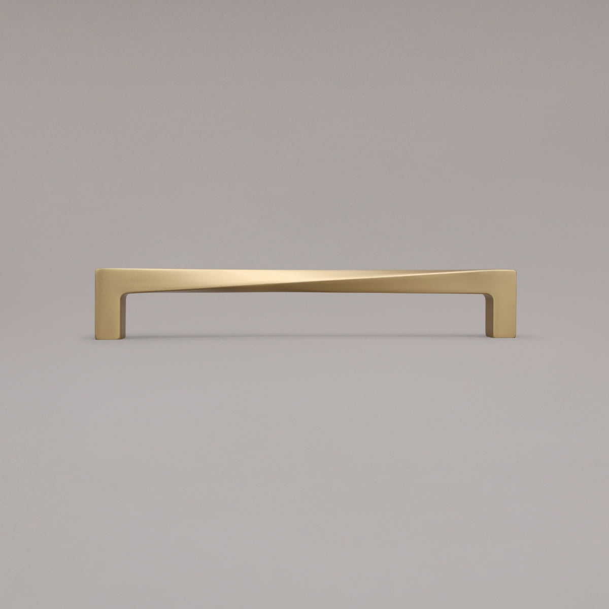 Hapny Twist Cabinet Pull - 12 in (304.8mm) (Appliance Pull) - Satin Brass