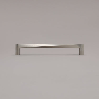 Hapny Twist Cabinet Pull - 12 in (304.8mm) (Appliance Pull) - Satin Nickel