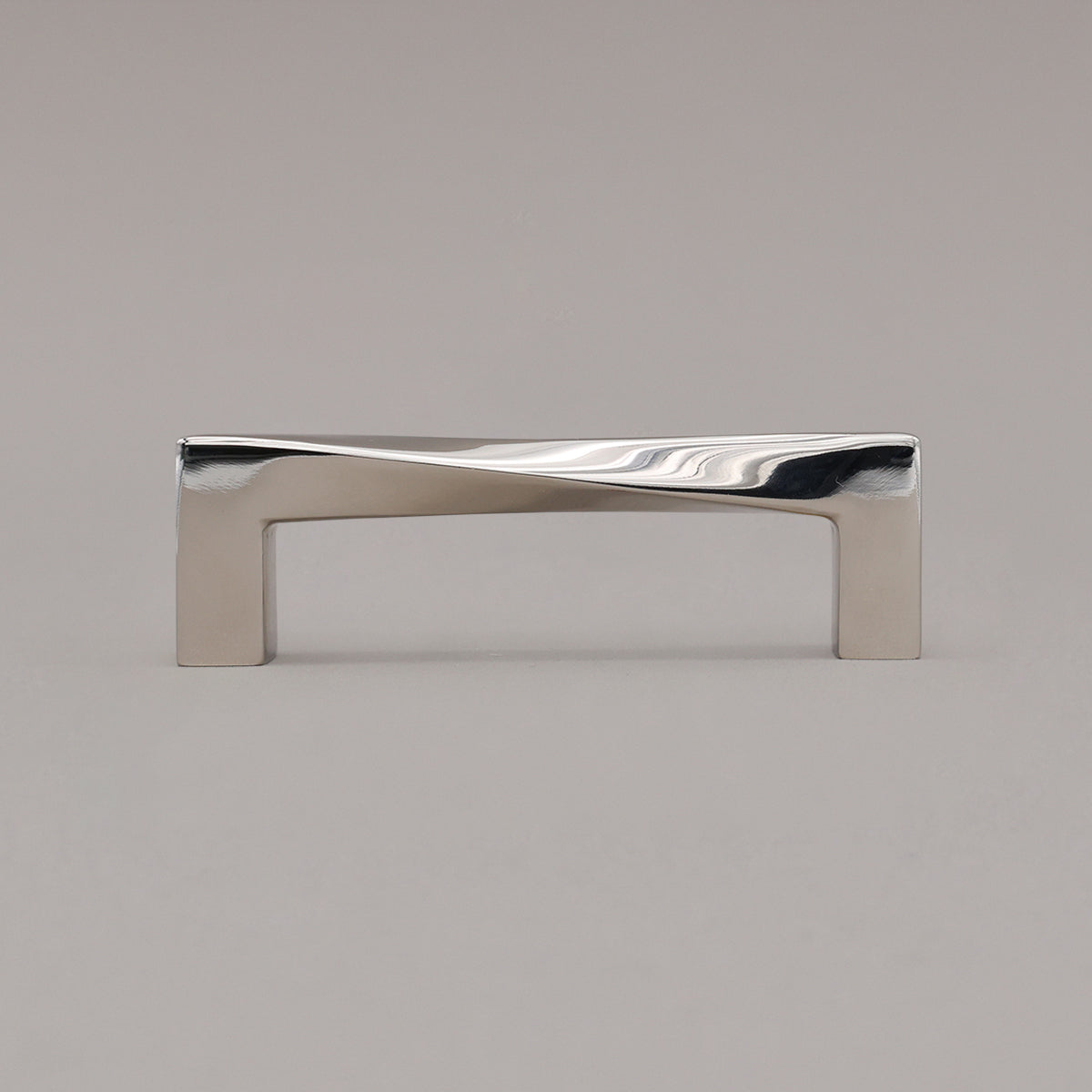 Hapny Twist Cabinet Pull - 8 in (203.2mm) - Polished Nickel