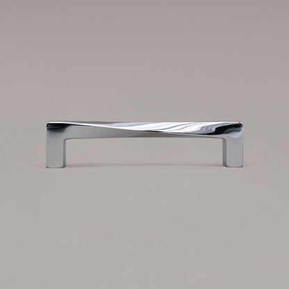 Hapny Twist Cabinet Pull - 5 in (127mm) - Polished Chrome