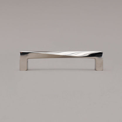 Hapny Twist Cabinet Pull - 5 in (127mm) - Polished Nickel