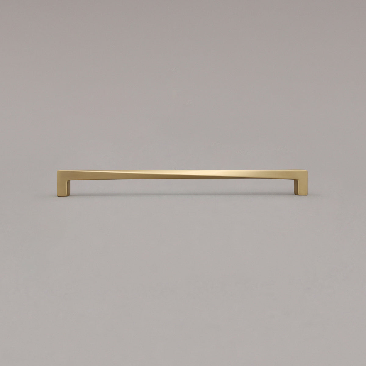 Hapny Twist Cabinet Pull - 12 in (304.8mm) - Satin Brass