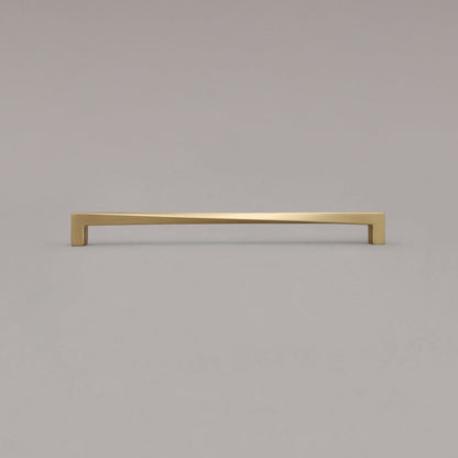 Hapny Twist Cabinet Pull - 12 in (304.8mm) - Satin Brass