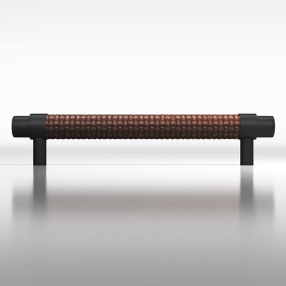 Tanner's Craft L1310 leather pull in Matte Satin Black