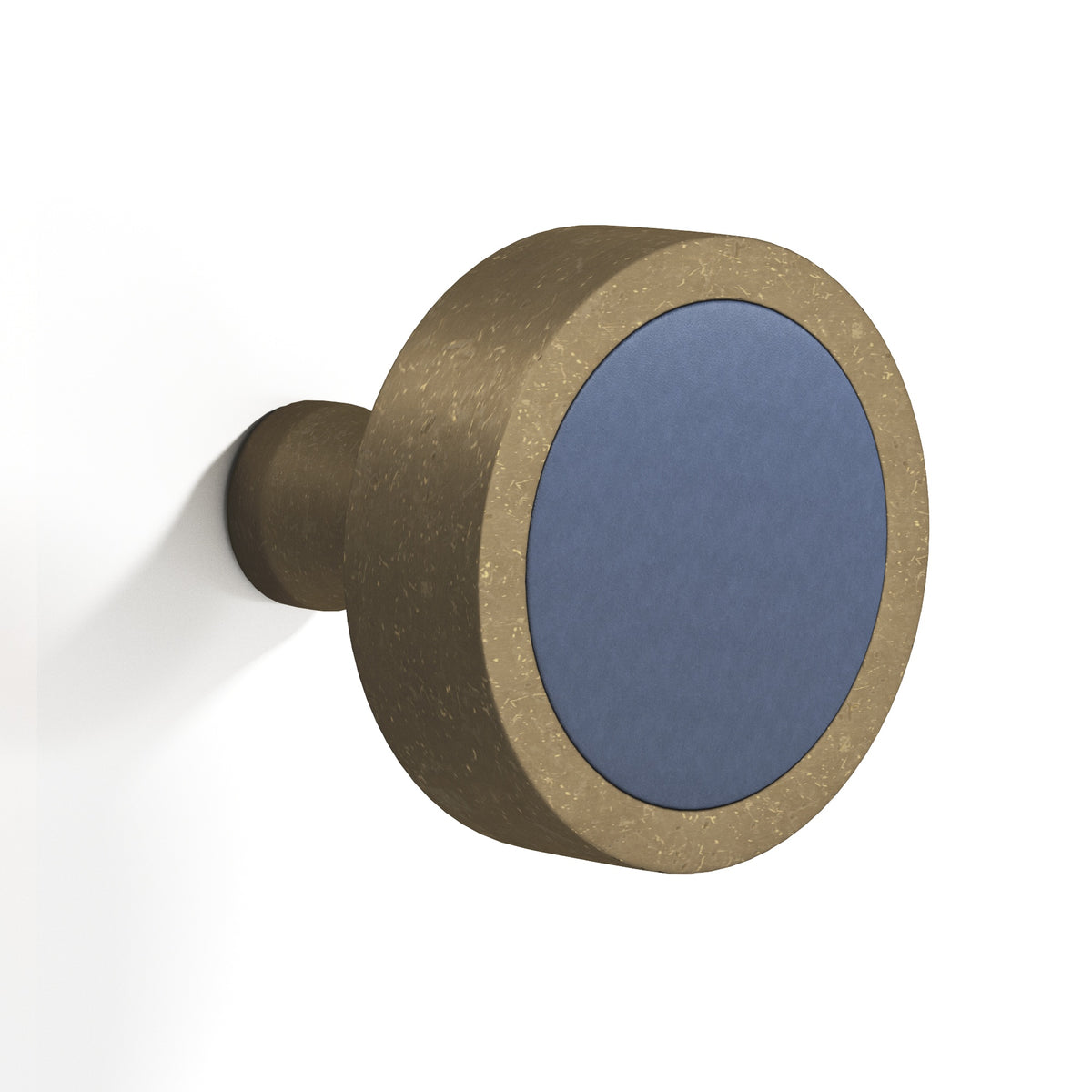 Tanner's Craft L110 leather cabinet knob in Distressed Oil Rubbed Bronze