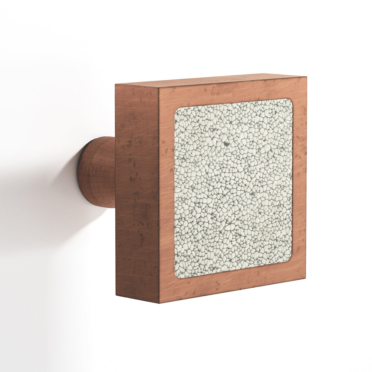 Tanner's Craft L120 leather cabinet knob in Distressed Antique Copper