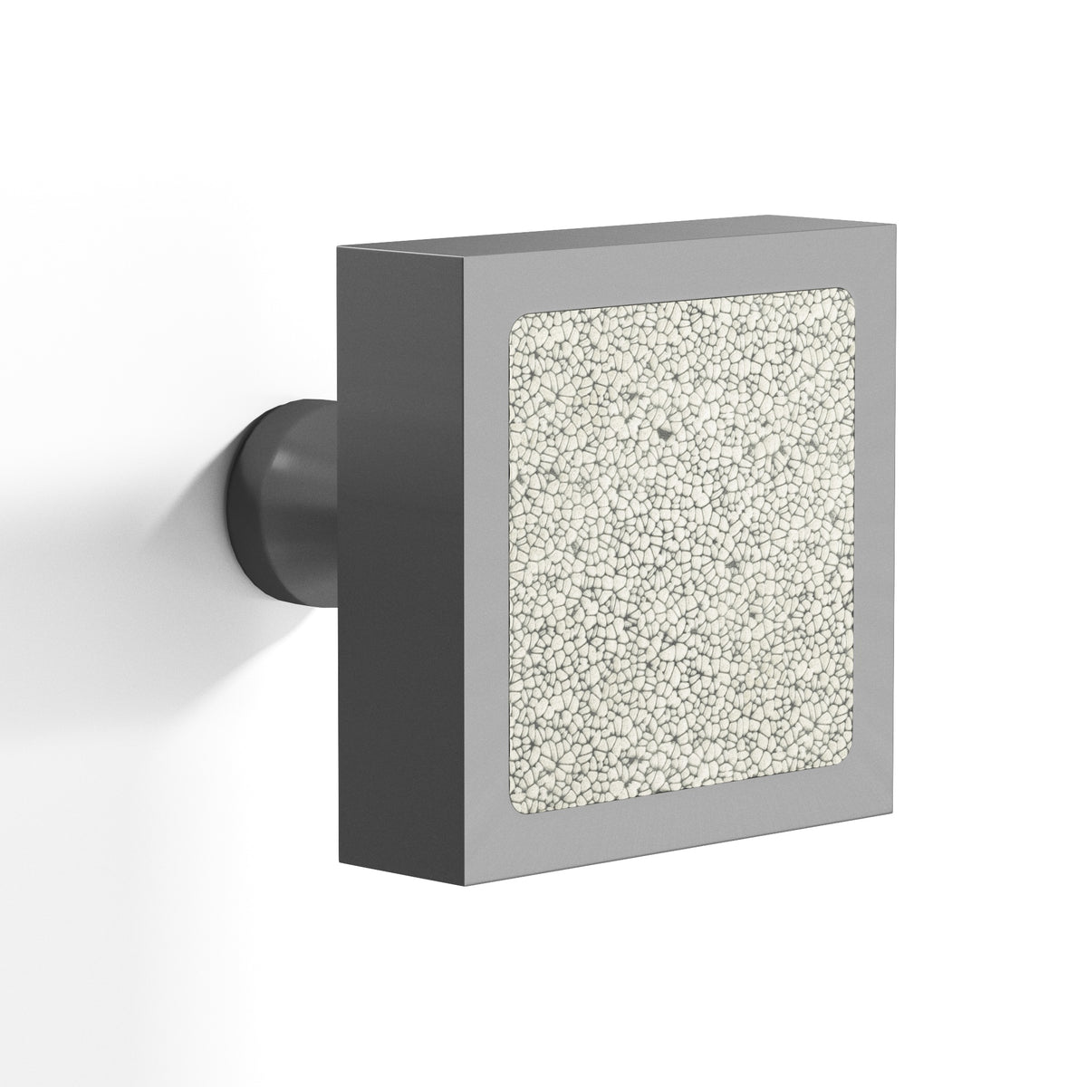 Tanner's Craft L120 leather cabinet knob in Graphite