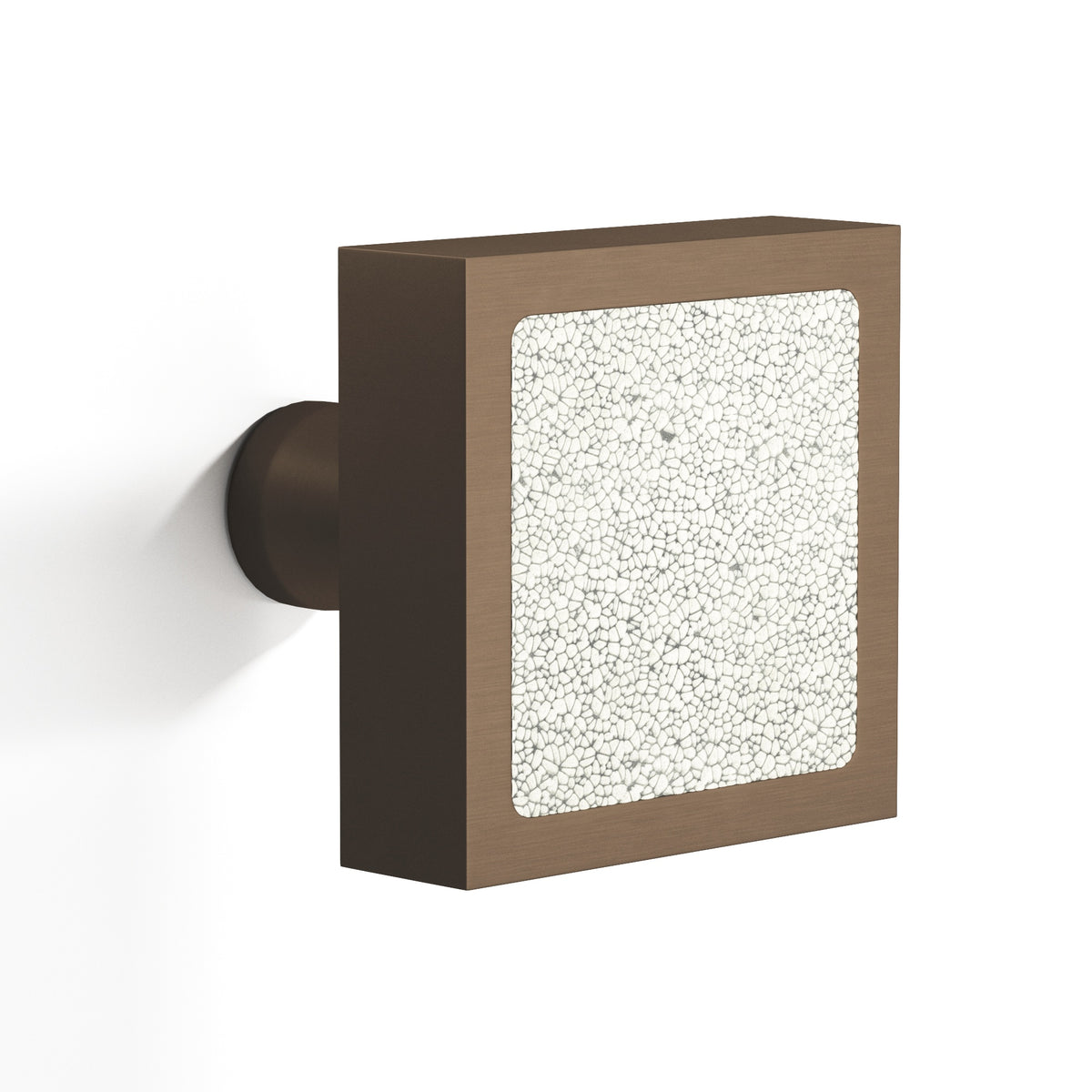 Tanner's Craft L120 leather cabinet knob in Heritage Bronze