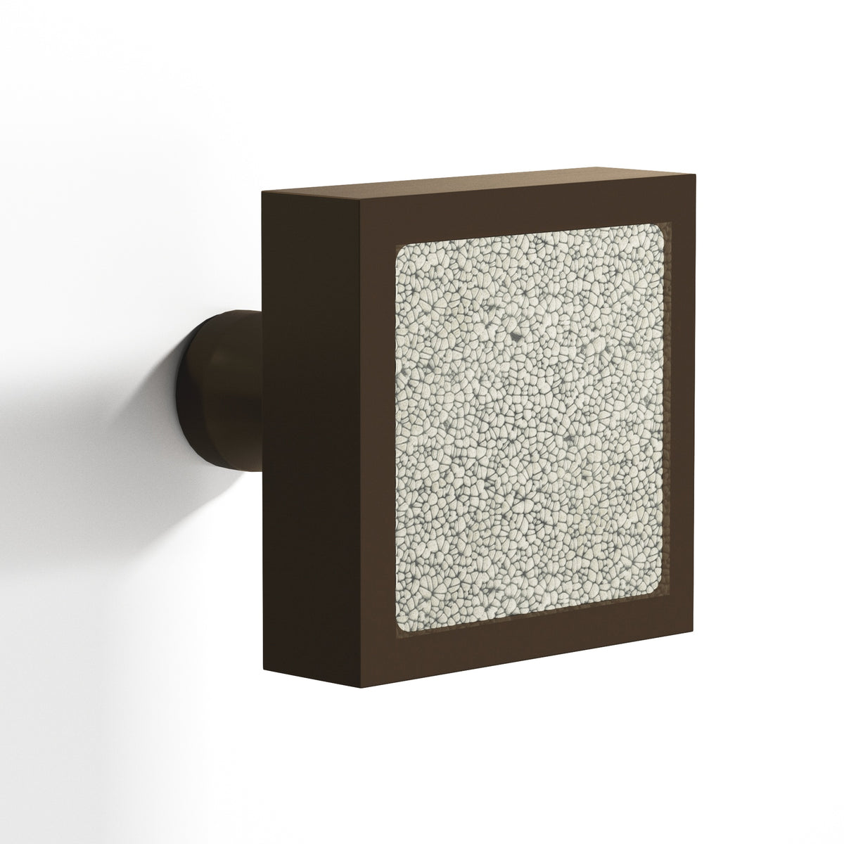 Tanner's Craft L120 leather cabinet knob in Oil Rubbed Bronze