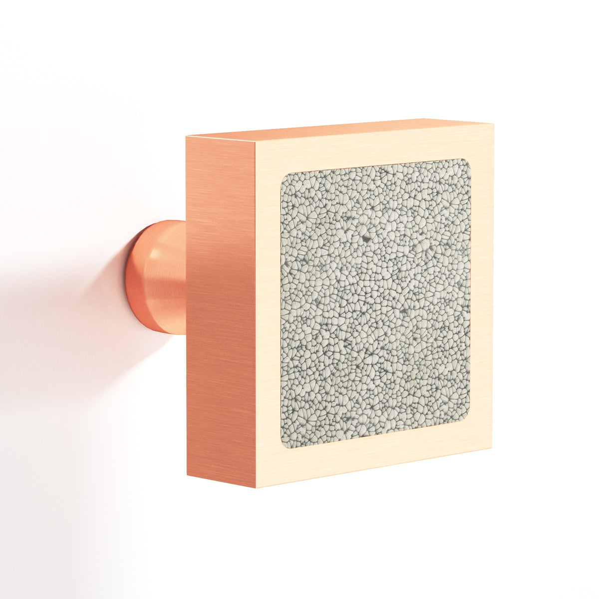 Tanner's Craft L120 leather cabinet knob in Satin Copper