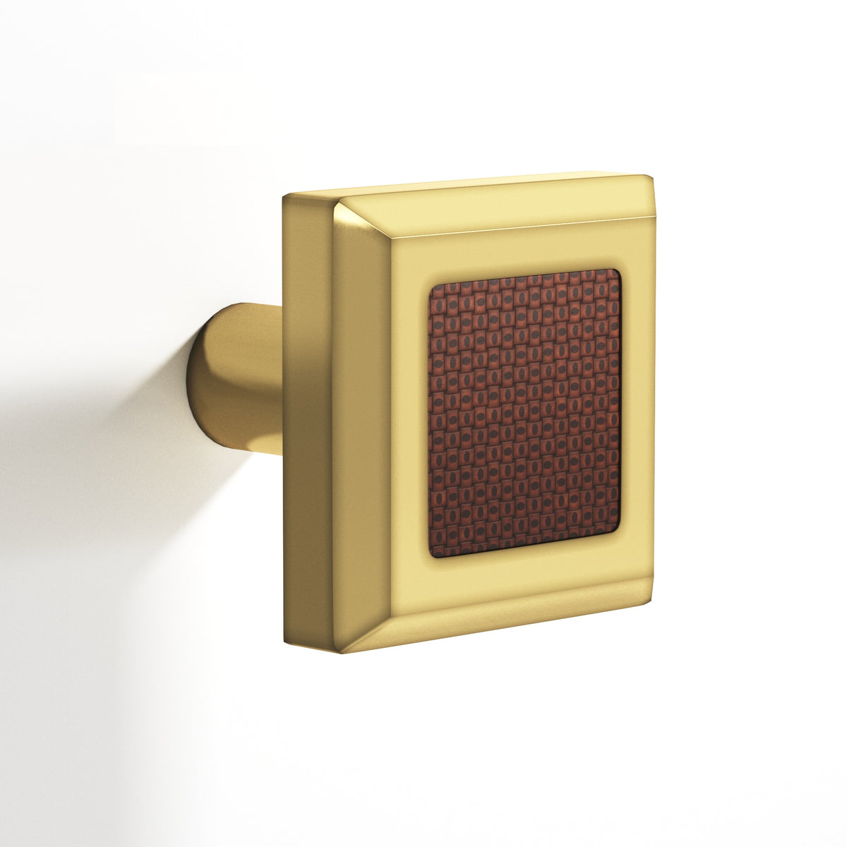 Tanner's Craft L126 leather cabinet knob in Antique Bronze