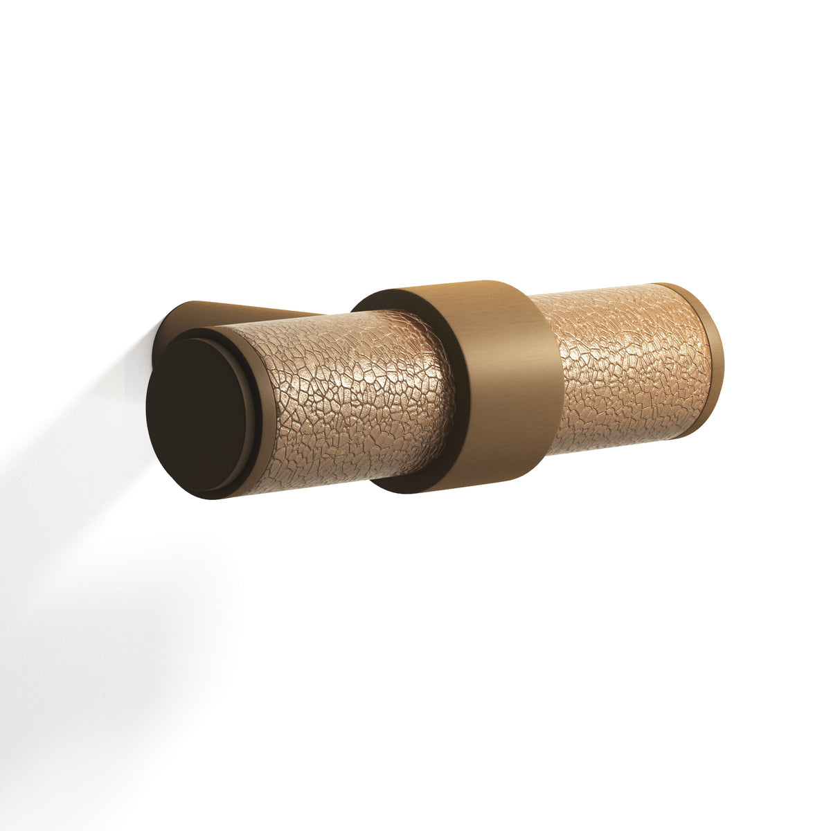 Tanner's Craft L1306 leather cabinet knob in Matte Light Statuary Bronze