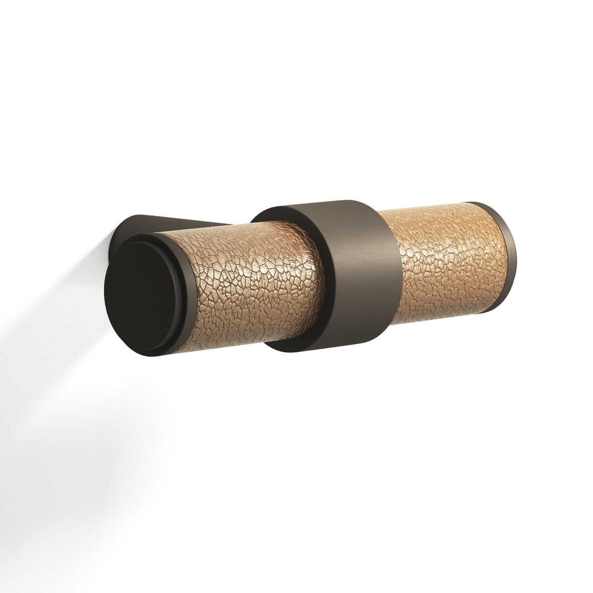 Tanner's Craft L1306 leather cabinet knob in Matte Oil Rubbed Bronze