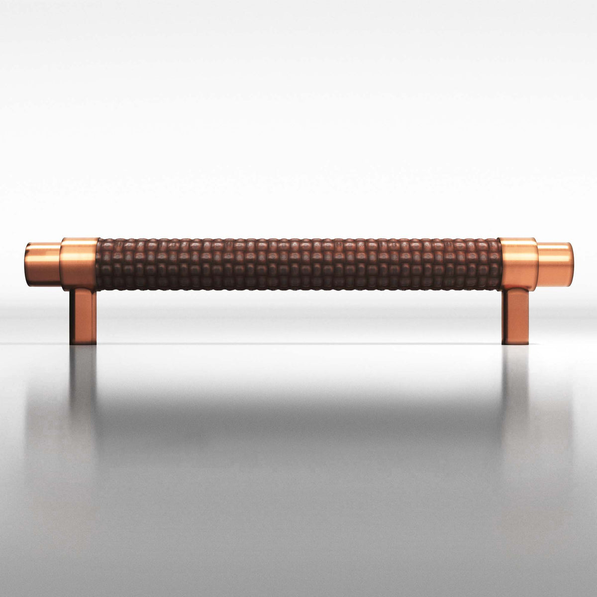 Tanner's Craft L1308 leather pull in Antique Copper