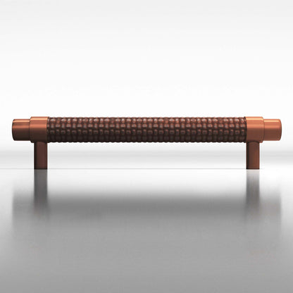 Tanner's Craft L1309 leather pull in Matte Antique Copper