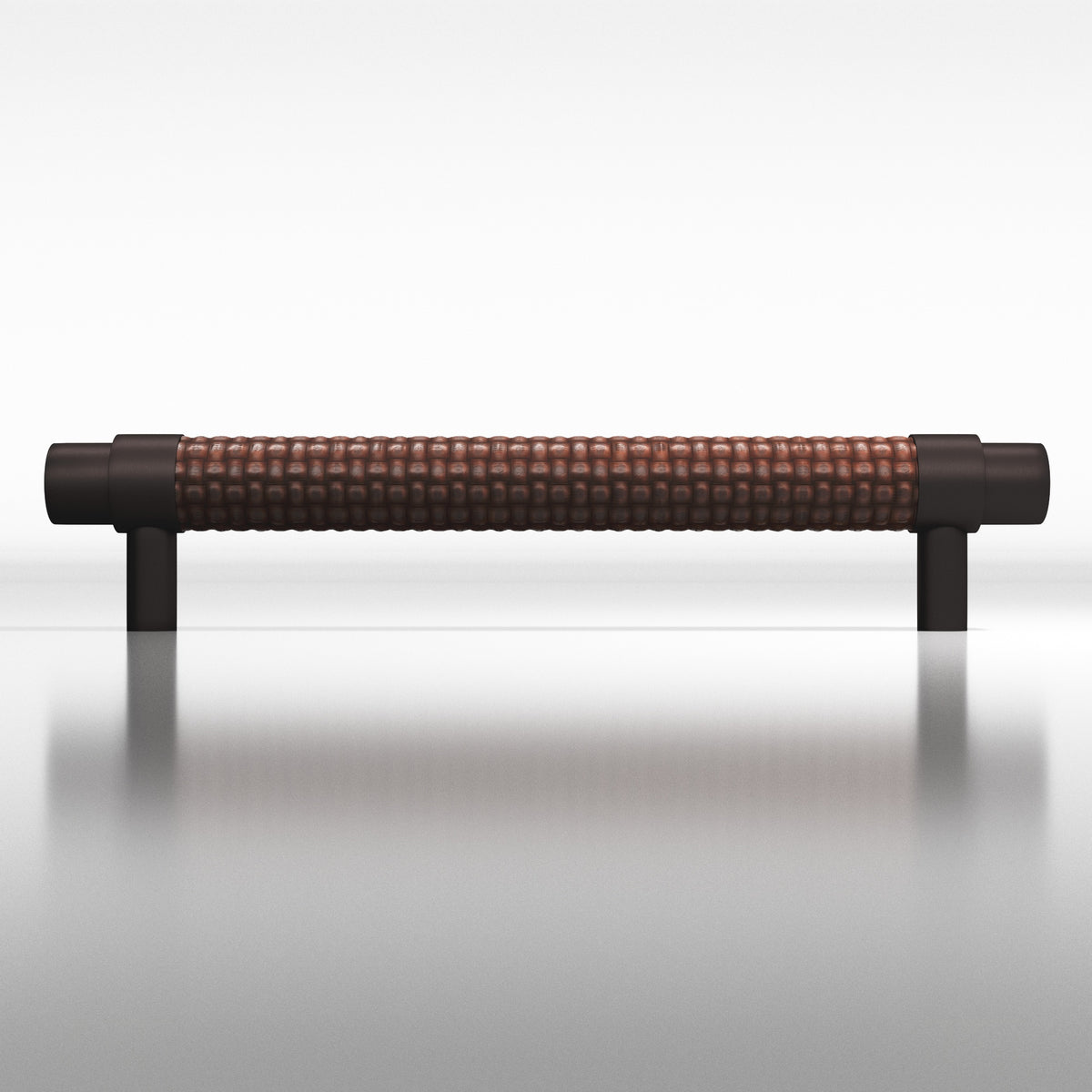 Tanner's Craft L1309 leather pull in Matte Dark Statuary Bronze