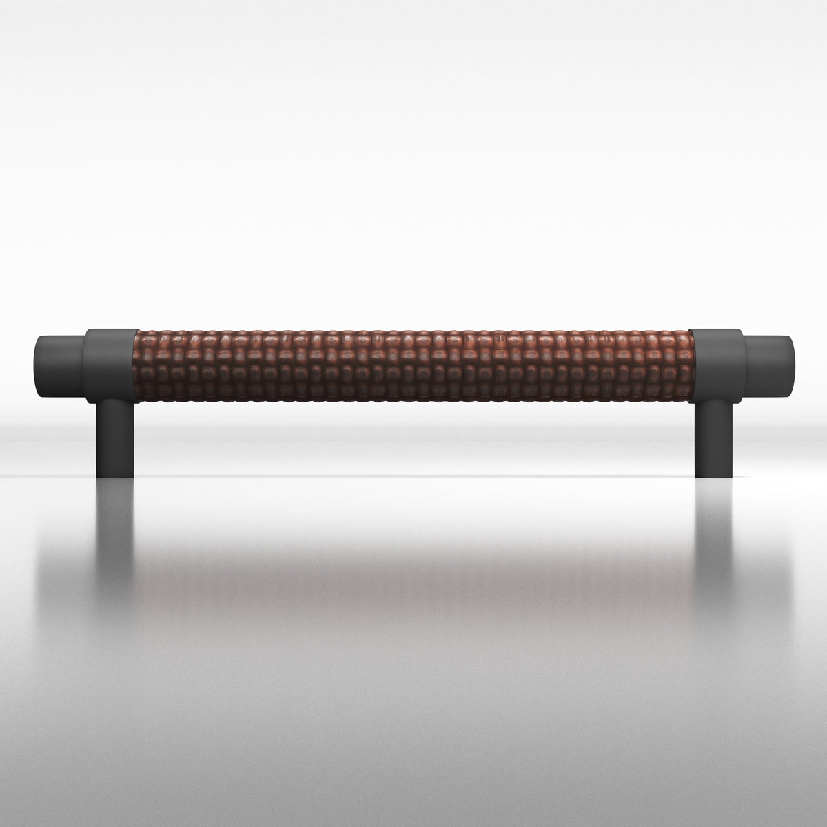Tanner's Craft L1309 leather pull in Matte Graphite