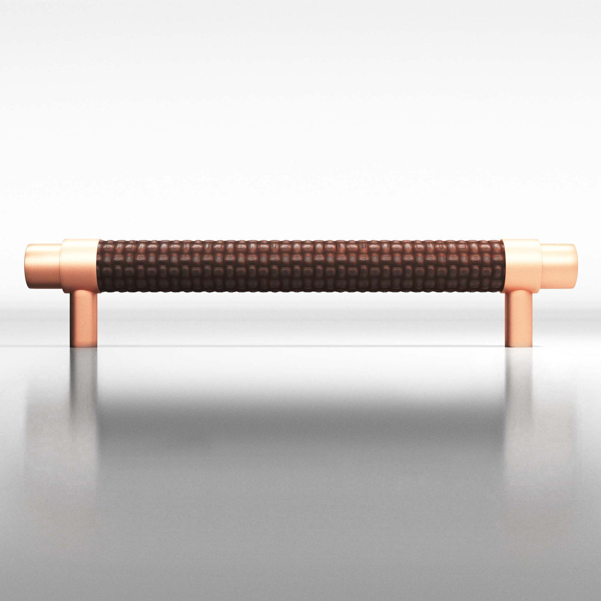 Tanner's Craft L1307 leather pull in Matte Satin Copper