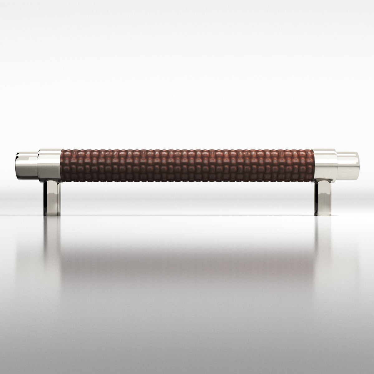 Tanner's Craft L1308 leather pull in Nickel Stainless