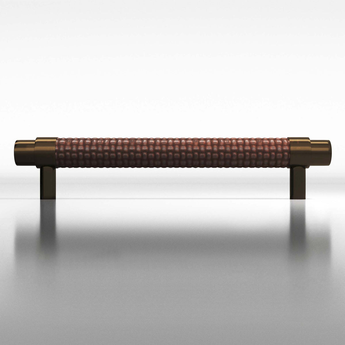 Tanner's Craft L1308 leather pull in Oil Rubbed Bronze