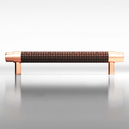 Tanner's Craft L1309 leather pull in Satin Copper