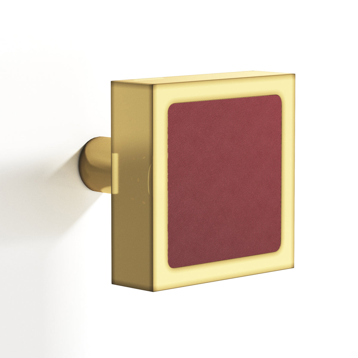 Tanner's Craft L520 leather cabinet knob in Antique Bronze