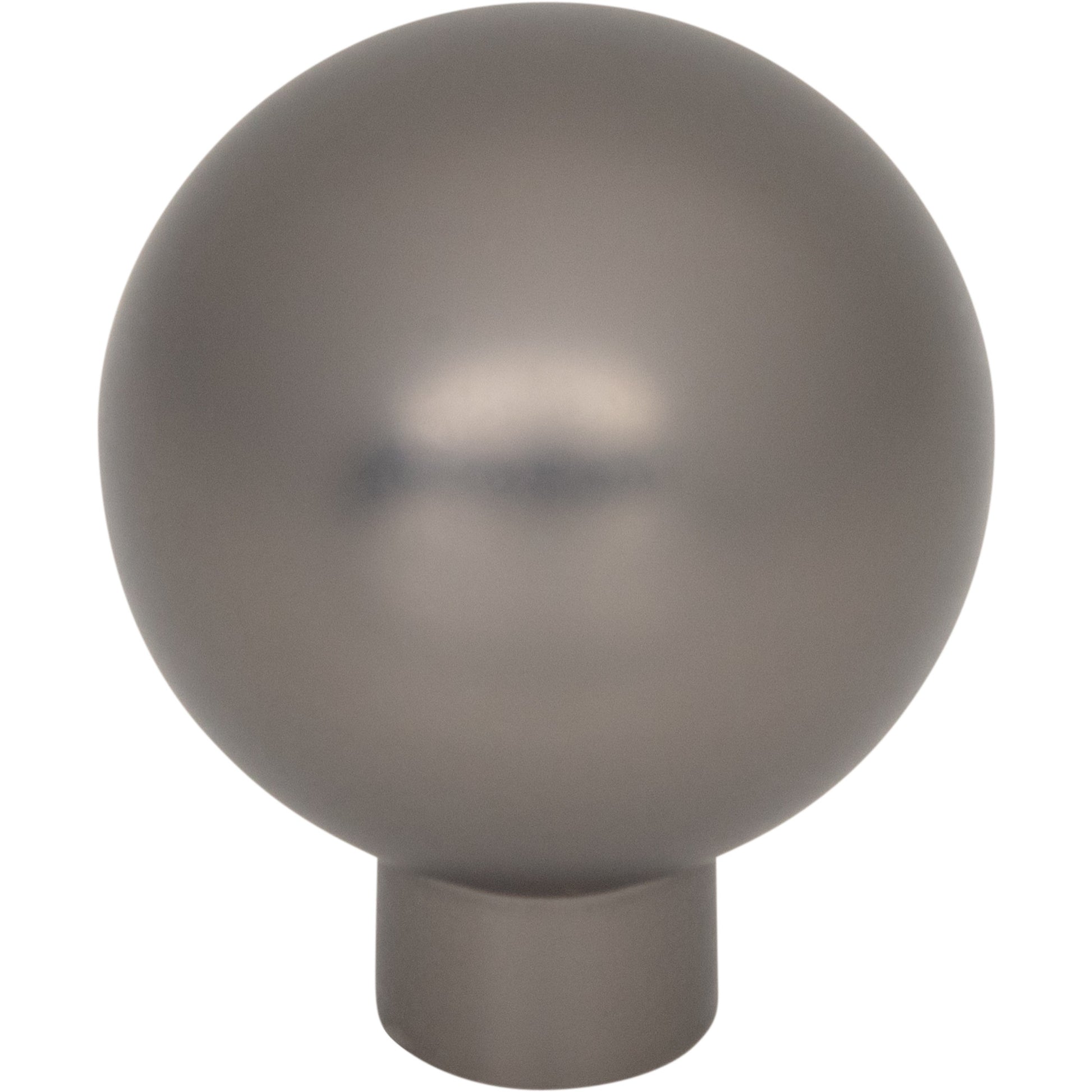 Top Knobs Brockwell Round Knob - 1 1/8" Dia. - Ash Gray
