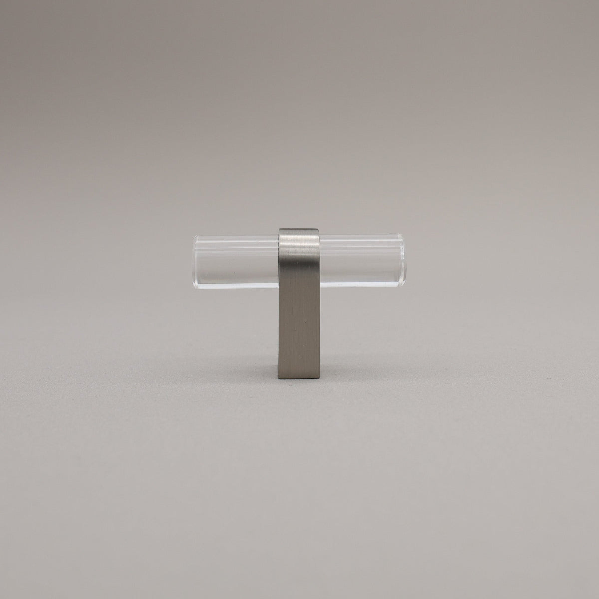Hapny Clarity Acrylic Cabinet Knob - Clear / Satin Nickel