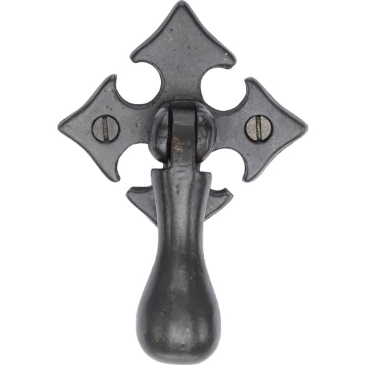 Ashley Norton Drop Pull on Gothic Plate - Dark Bronze