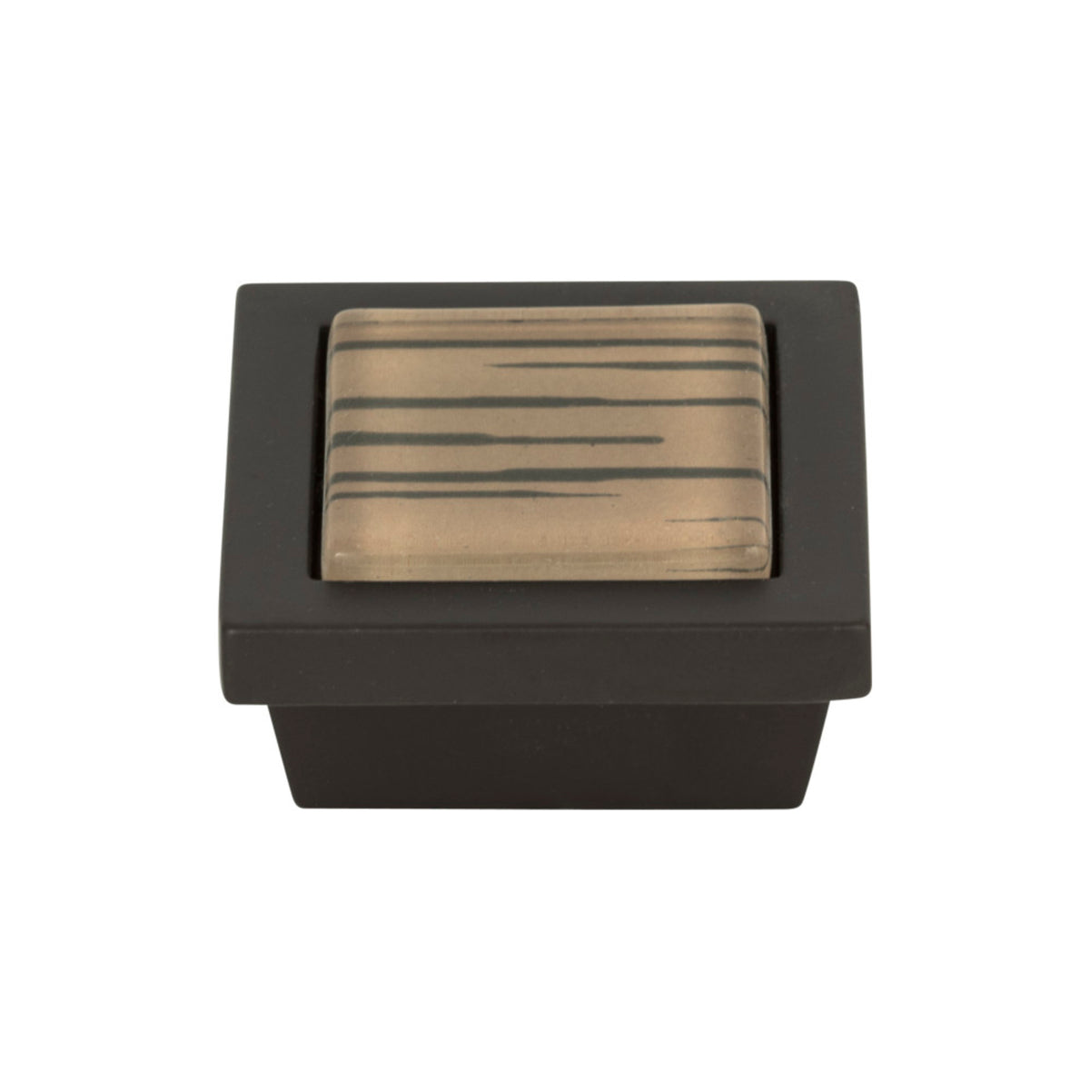Atlas Spa Length Square Knob - Aged Bronze