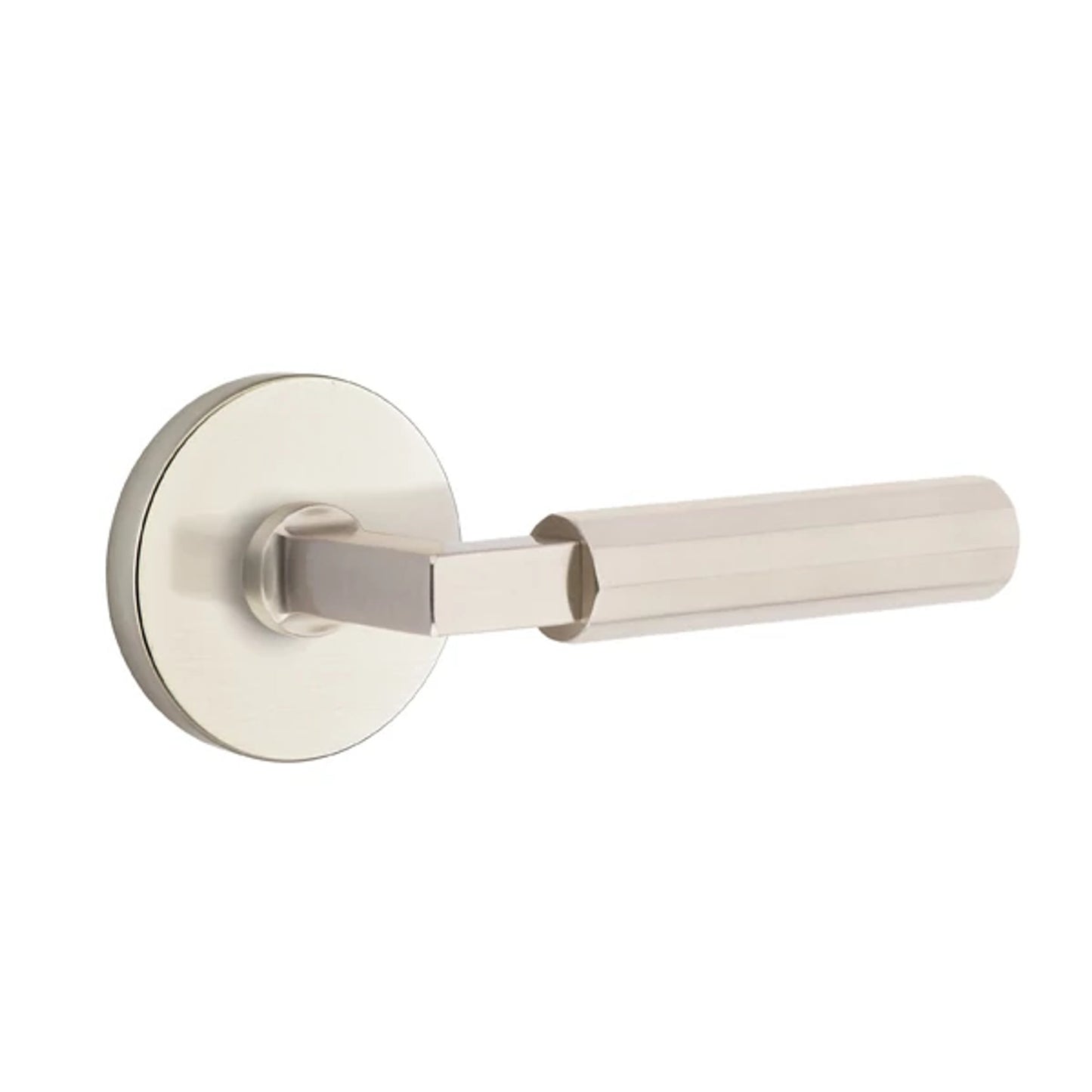 SELECT Key In L-Square Faceted Lever – satin-nickel