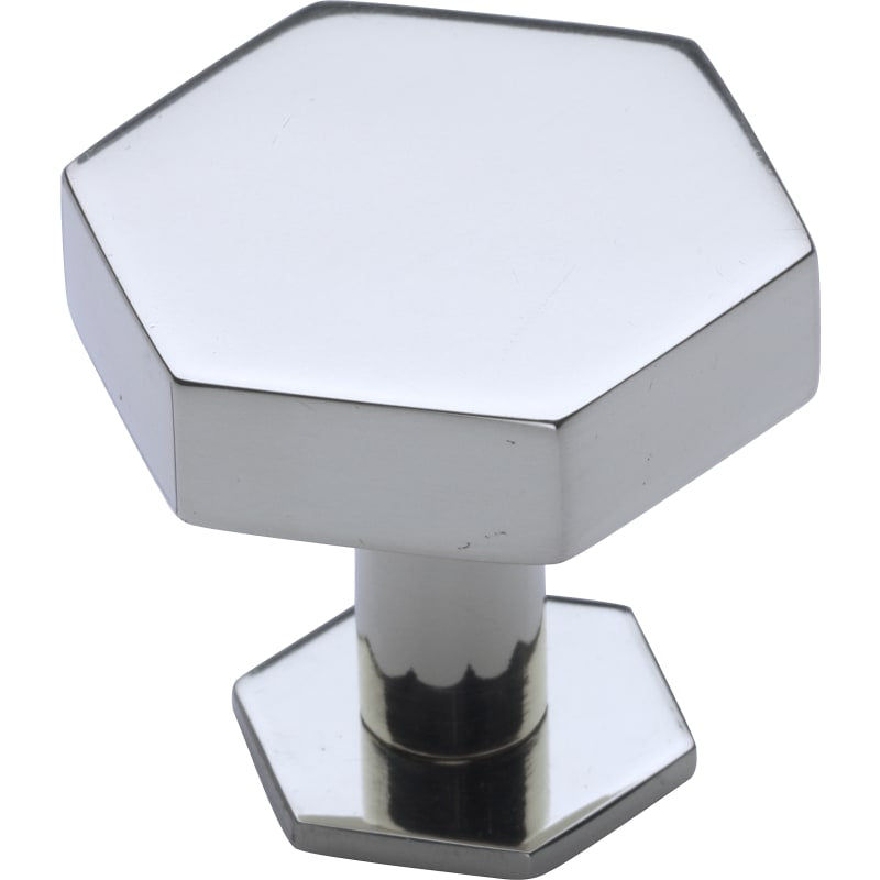 Modern Hex Cabinet Knob with Rosette