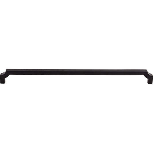 Top Knobs Davenport 12" Center to Center Bar Pull - Flat Black