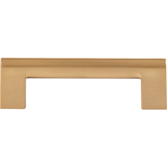 Atlas Round Rail Bar Pull - 3" CTC - Brushed Nickel