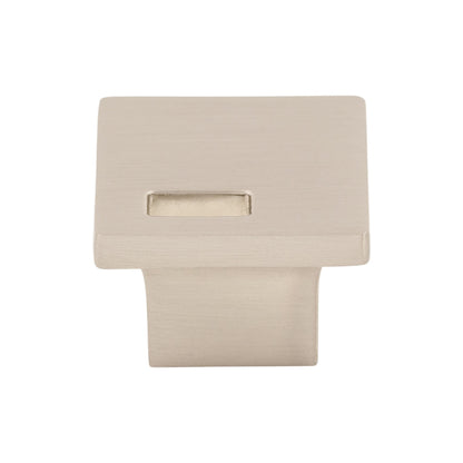Top Knobs Modern Metro Slot Square Knob - Aluminum