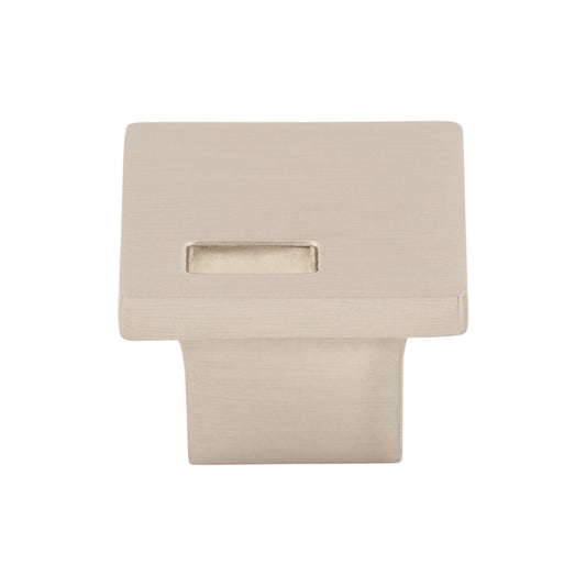 Top Knobs Modern Metro Slot Square Knob - Aluminum